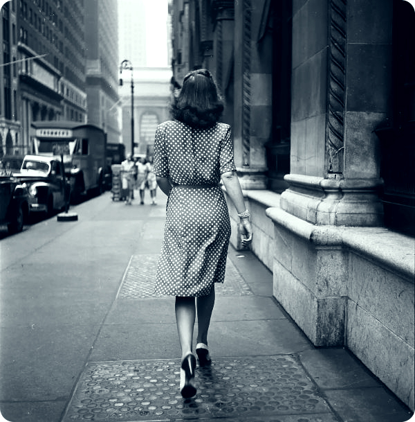 Girl walks away