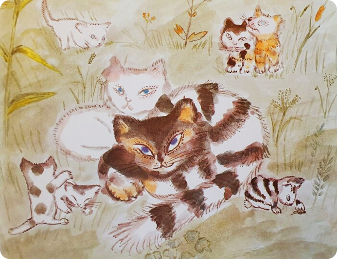 Yoko Sano illustration: Cat that lived a million times