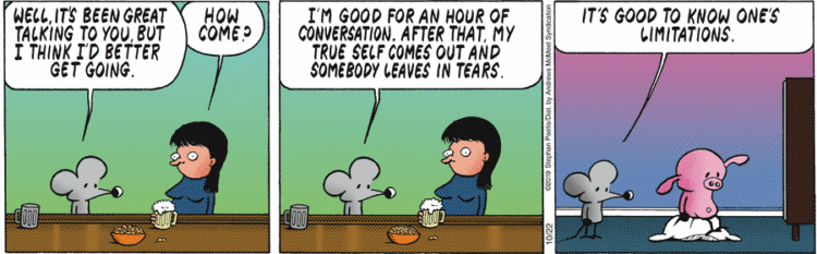 Comics Pearls Before Swine: Know one's limitations