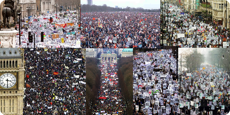 February 15, 2003 anti-war protests