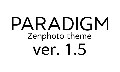 Zenphoto theme Paradigm - version 1.5