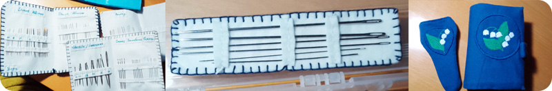 Handmade needles storage