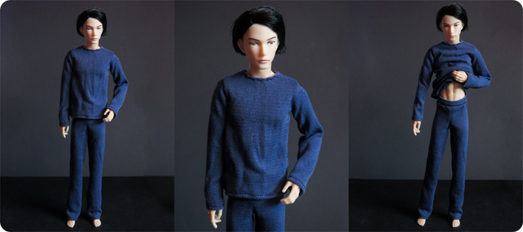 Petworks Boys and Male album (男子図鑑) sewing pattern: Nine in t-shirt, lounge trousers
