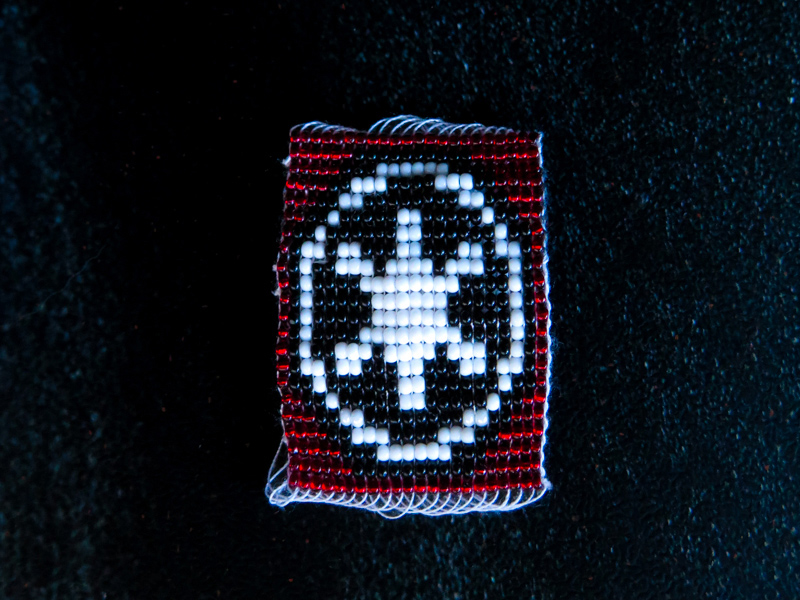 Simple galactic Empire emblem with beading