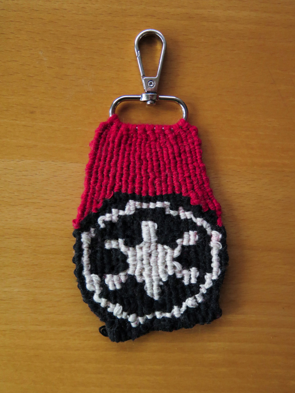 Simple Galactic Empire emblem in macrame