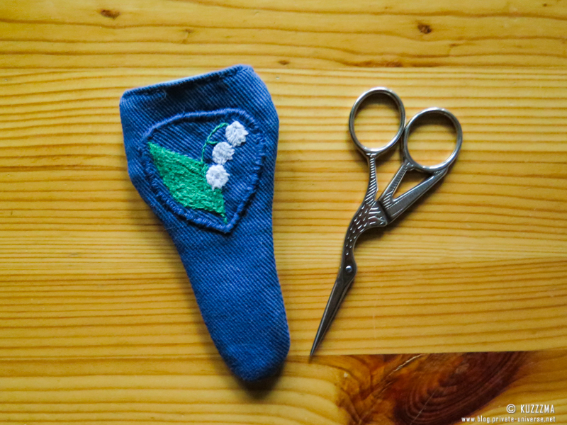 Handmade scissors case