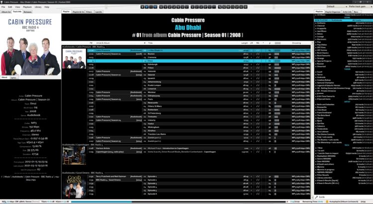 foobar2000 in 2021 - multi-disc release in album-mode playlists