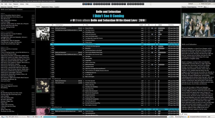 foobar2000 in 2021 - playlist, releases and bio