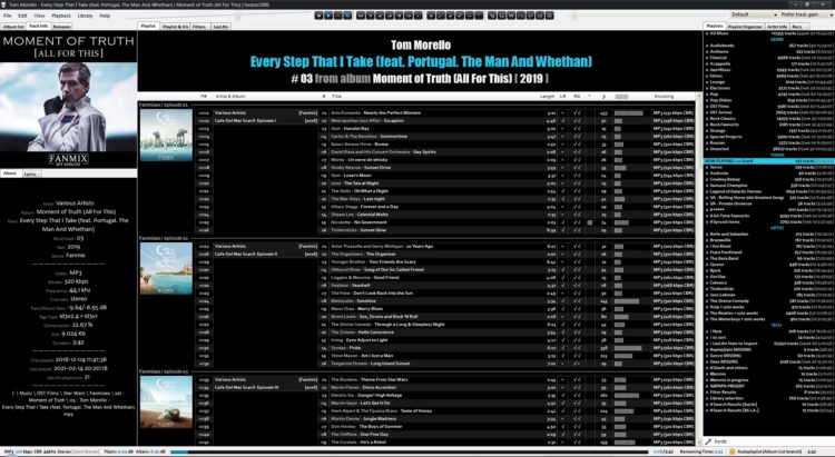foobar2000 in 2021 - VA albums in album mode