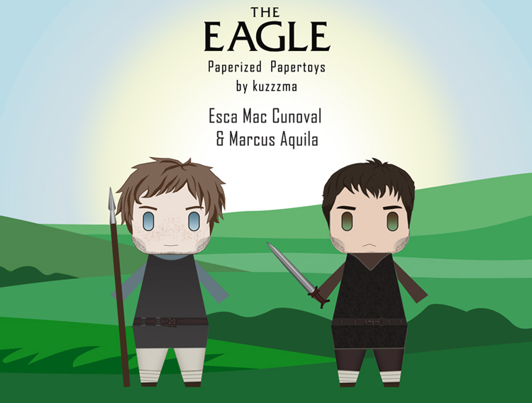 The Eagle of the Ninth papertoys - Marcus Aquilla and Esca