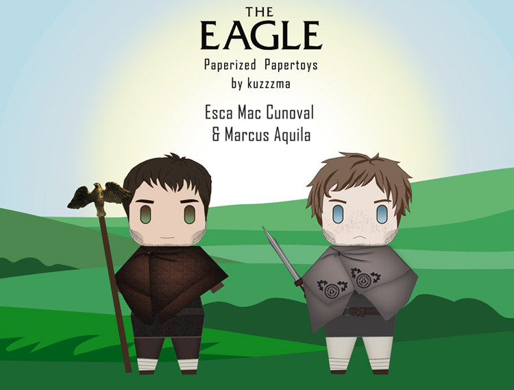 The Eagle of the Ninth papertoys - Marcus Aquila and Esca