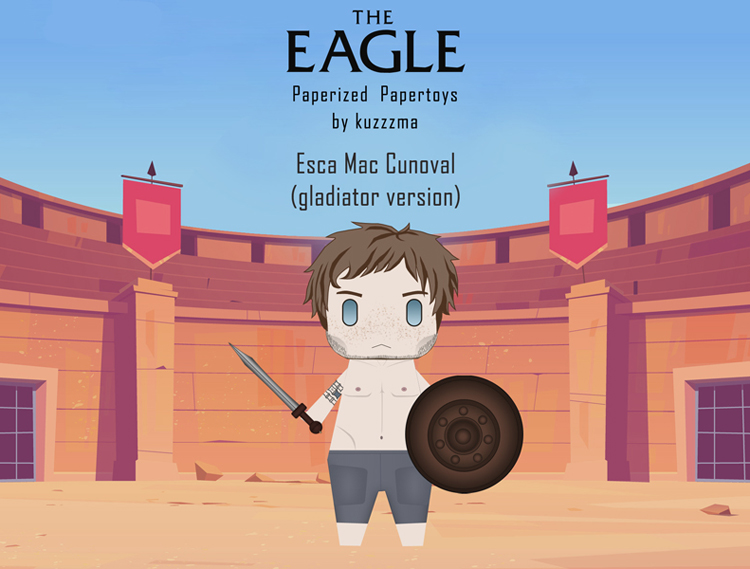 The Eagle of the Ninth papertoys - Gladiator Esca Mac Cunoval