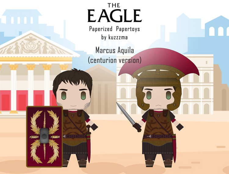 The Eagle of the Ninth papertoys - Marcus Aquila centurion