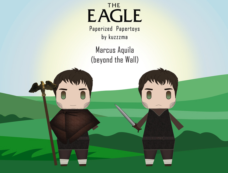 The Eagle of the Ninth papertoys - Marcus Aquila beyond the wall
