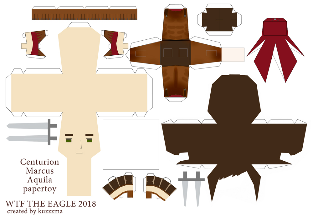 The Eagle of the Ninth paper toys - Centurion Marcus