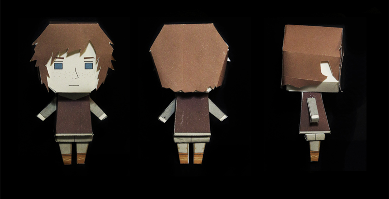 The Eagle of the Ninth paper toys - Free Esca assembled