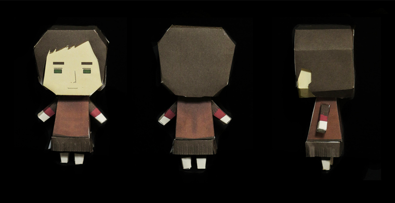 The Eagle of the Ninth paper toys - Centurion Marcus assembled