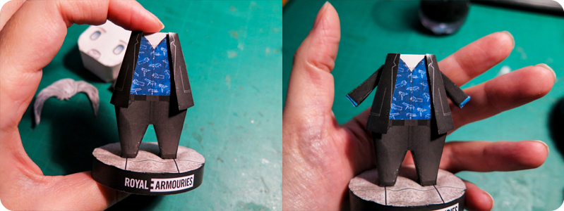 How-to build Jonathan Ferguson papertoy: assembling parts