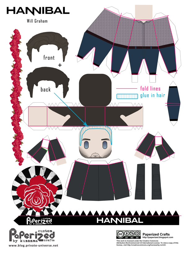 Will Graham papertoy - How-to