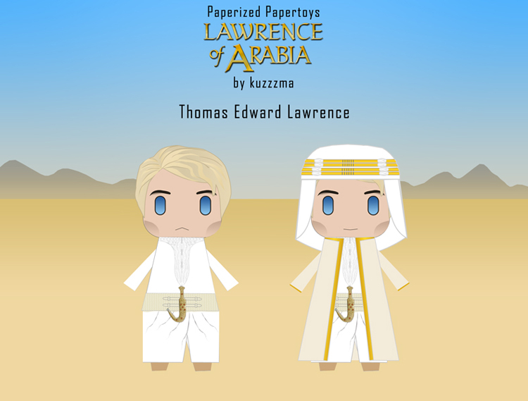 Lawrence of Arabia - T. E. Lawrence papertoy