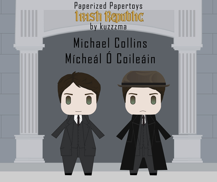 Michael Collins / Mícheál Ó Coileáin (Irish leader) papertoy preview