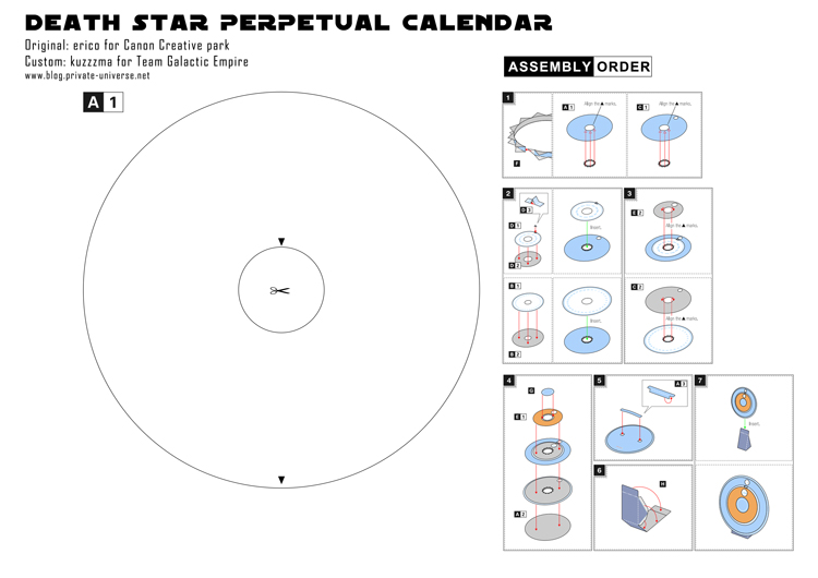 Perpetual Calendar Death Star