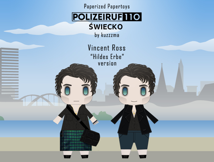 Polizeiruf 110 Vincent Ross papertoy (ep. Hildes Erbe)