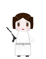 Star Wars Princess Leia episode 4 papercraft