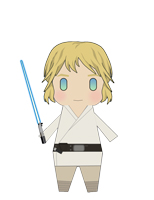 Star Wars Luke Skywalker episode 4 papercraft