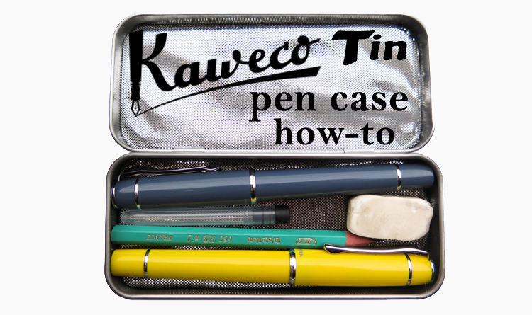 Kaweco tin turned into a pen case