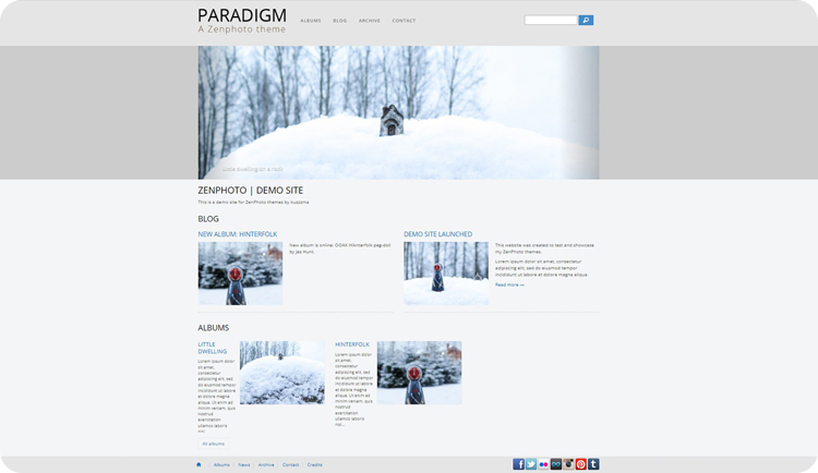 Paradigm (Zenphoto theme) preview